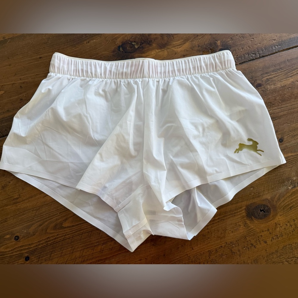 Tracksmith Strata White Racing Shorts